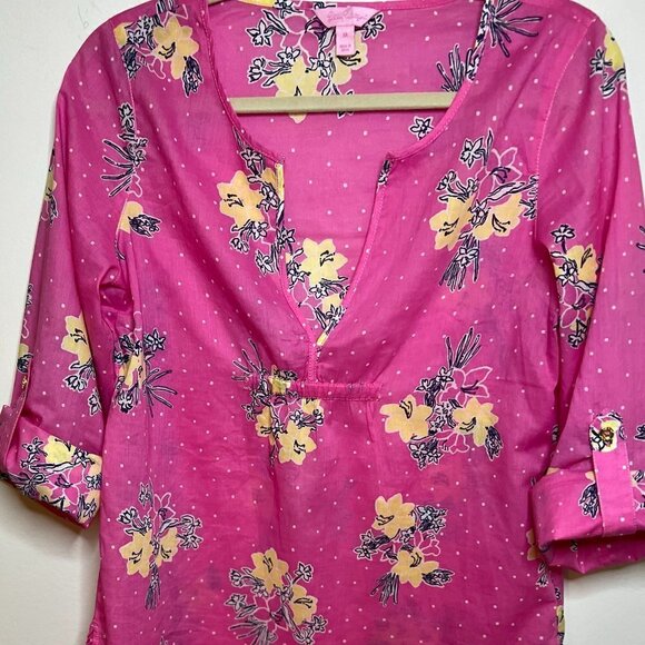Lily Pulitzer Clementine Top Size M - Picture 1 of 8